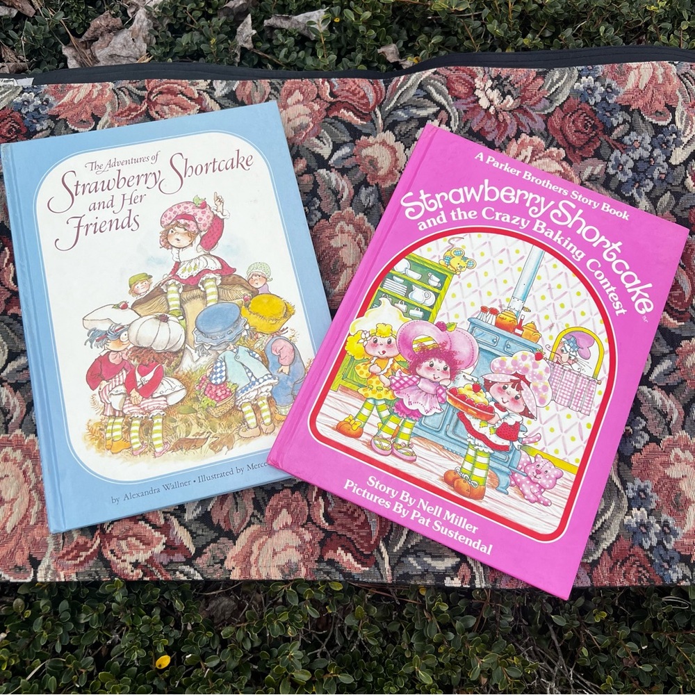 Strawberry Shortcake Story Book lot- set of 2 books Vintage 80s